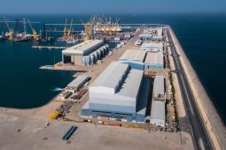 Aerial view of Erhama Bin Jaber Al Jalahma Shipyard